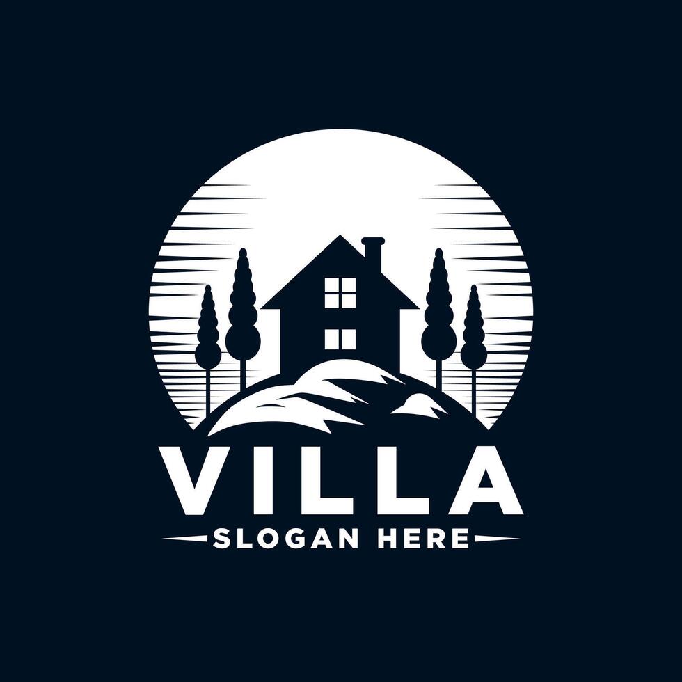 Villa Logo Design Free Vector