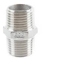 NIPLE AC. INOX. 1" HE-HE