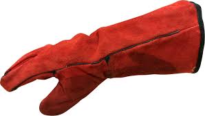 Guante Descarne Soldador Rojo