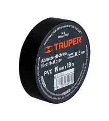 HUINCHA AISLADORA NEGRA TRUPER 19MM X 18 MTS.