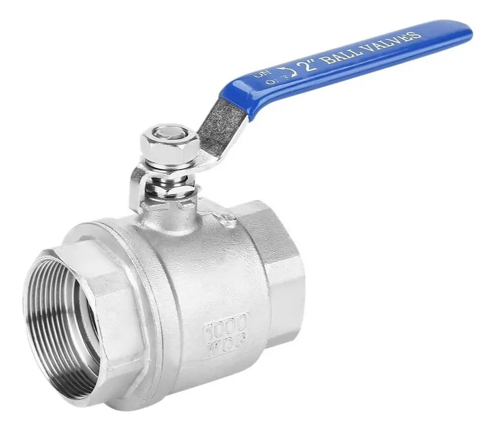 VALVULA DE BOLA 2 CUERPOS AC. INOX. NPT 2"