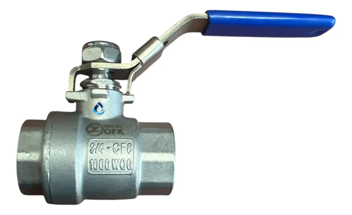 VALVULA BOLA AC. INOX. 3/4 NPT