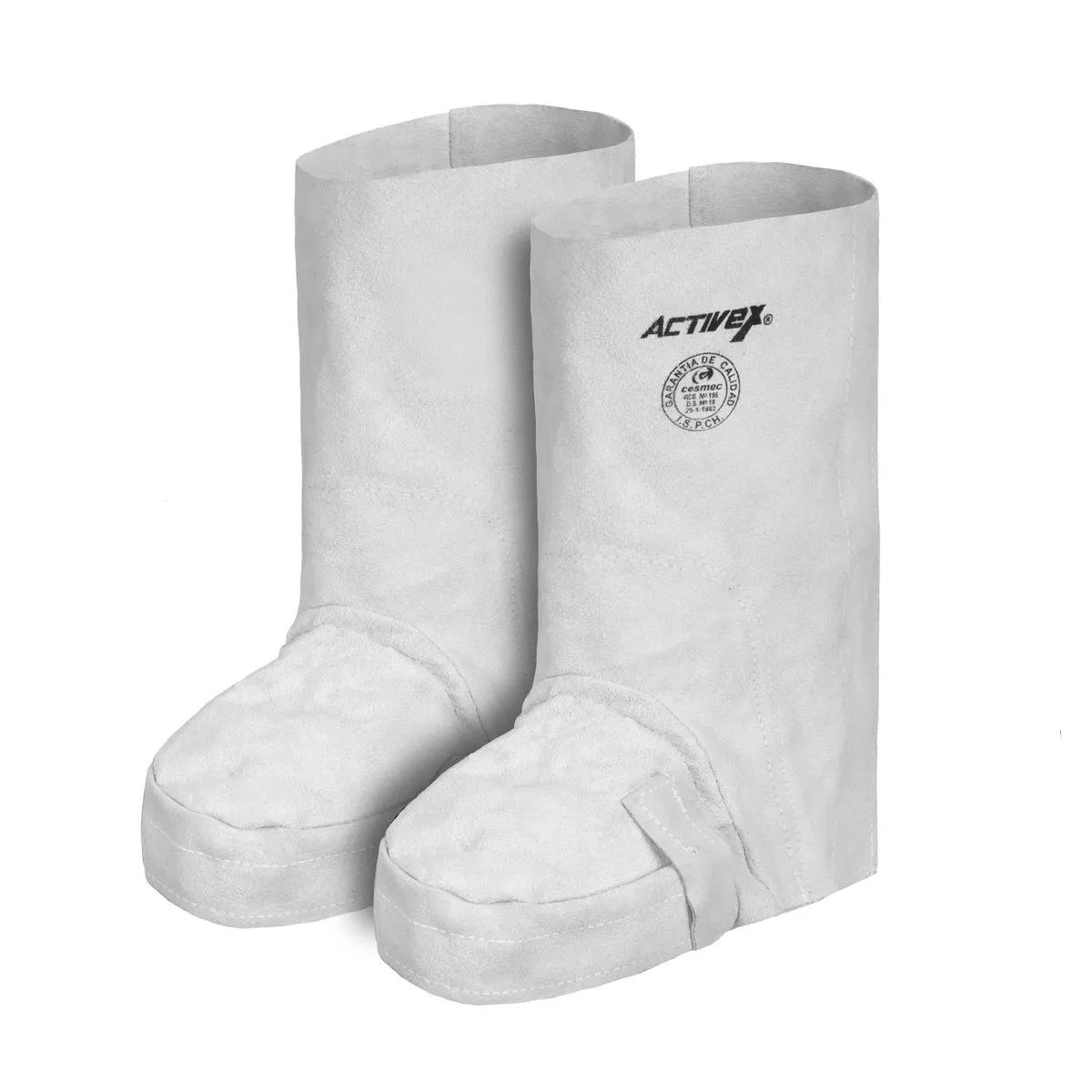 Polaina Cuero c/velcro