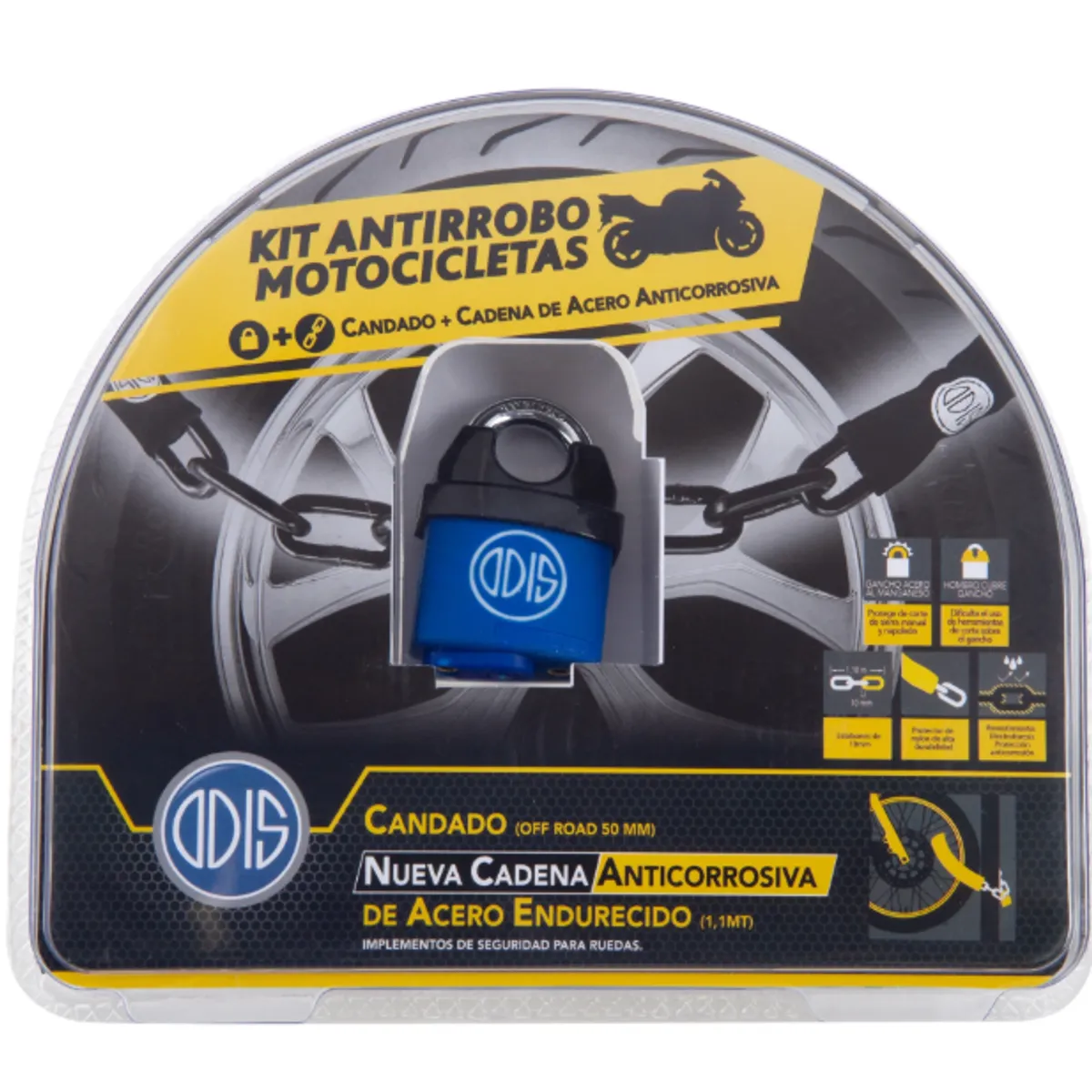 SET ANTIROBO ODIS OFF ROAD 50MM + CADENA 1.1