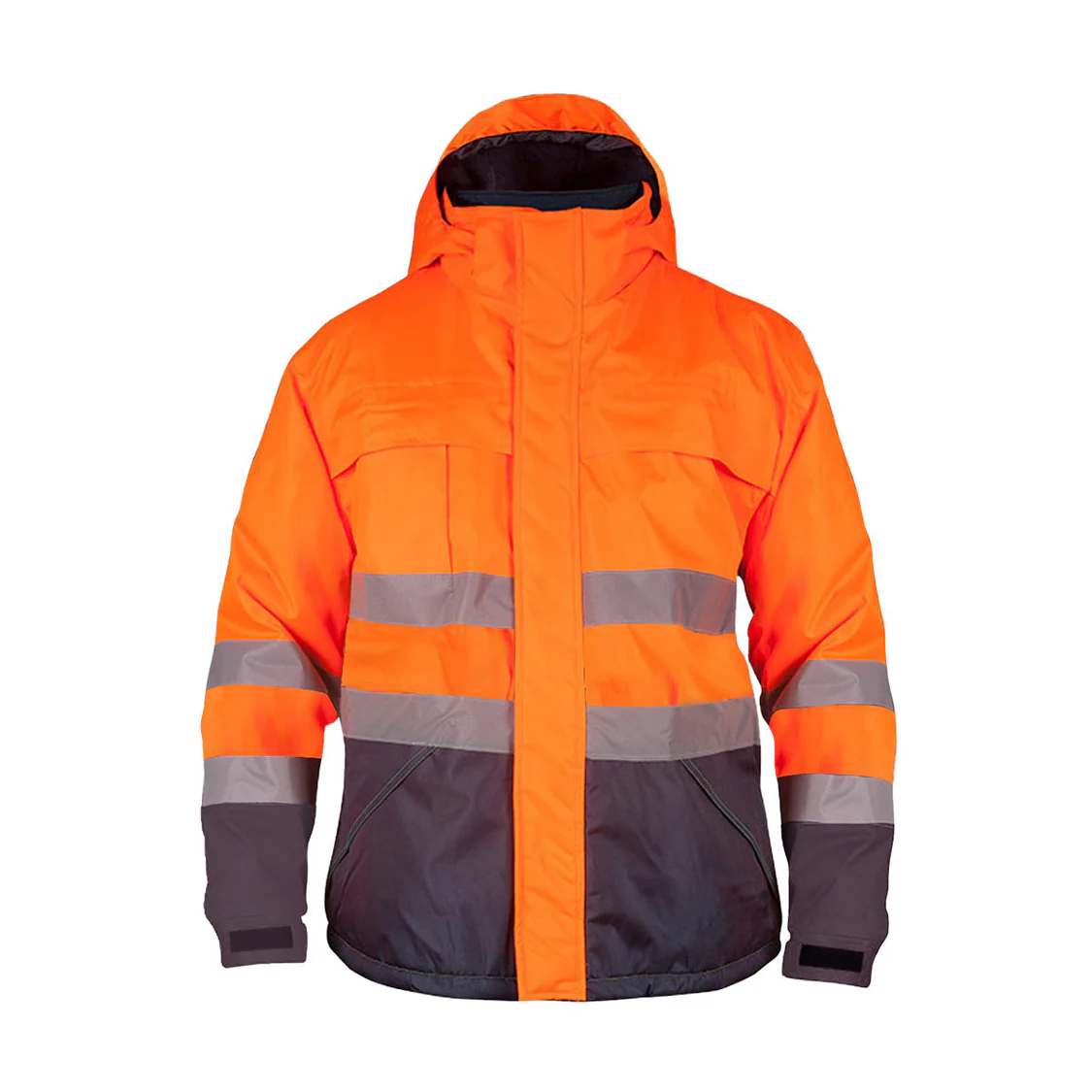 PARKA BICOLOR CON REFLECTANTE