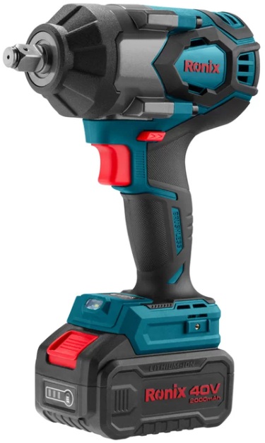 Llave De Impacto Inalámbrica Ronix 8907-40v 1/2 800Nm 20V Sin Escobillas